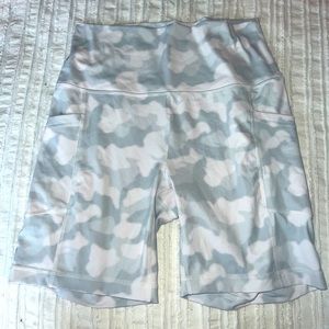 White camo bike shorts